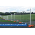 Powder coating temporary metal fence